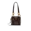 PRADA DANGLE TOP HANDLE MINI BAG BROWN 14CM