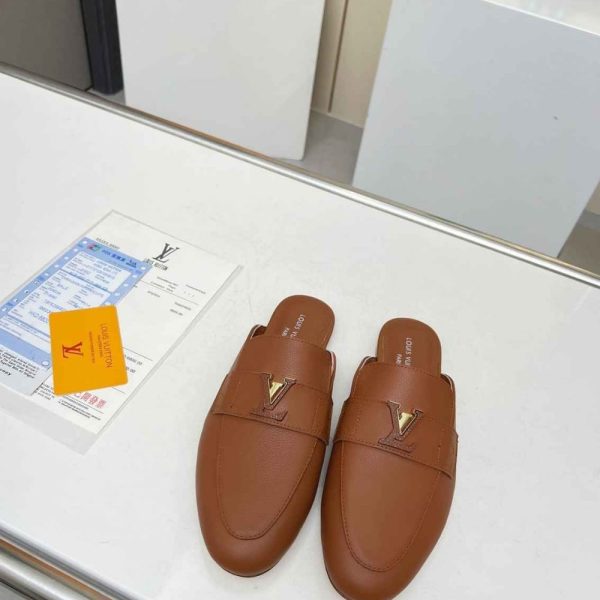 LOUIS VUITTON MARE OPEN BACK LOAFER COGNAC 1ACH7J