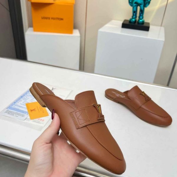 LOUIS VUITTON MARE OPEN BACK LOAFER COGNAC 1ACH7J