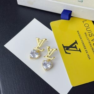 LOUIS VUITTON ICONIC HEART EARRINGS GOLD M02385