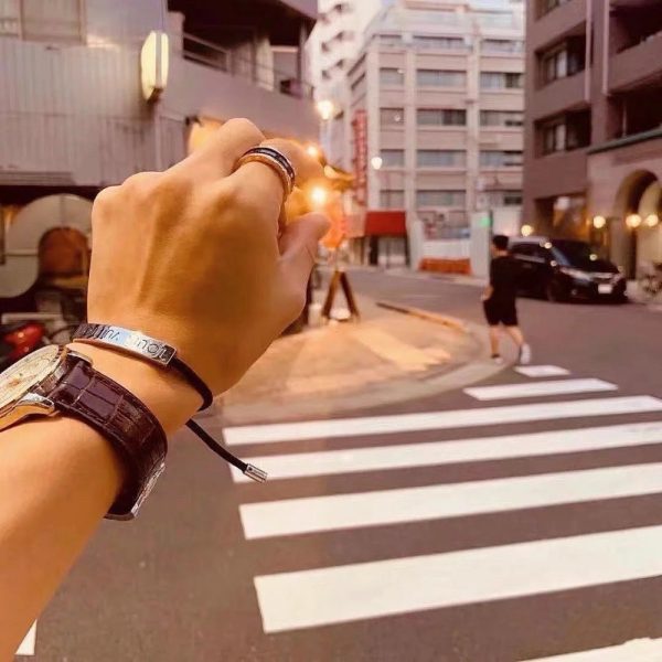 LOUIS VUITTON SPACE BRACELET BLACK M00273