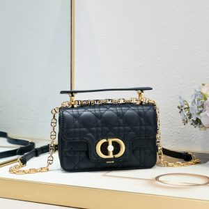 DIOR JOLIE SMALL TOP HANDLE BAG BLACK 19CM M9271UBHI M900