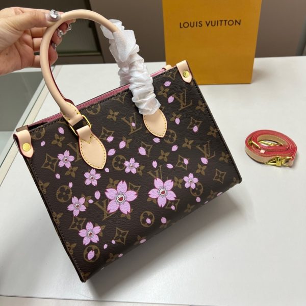 LOUIS VUITTON X TM ONTHEGO PM SAKURA BROWN 25CM M13269