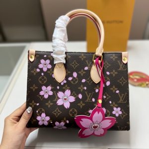 LOUIS VUITTON X TM ONTHEGO PM SAKURA BROWN 25CM M13269