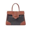 GOYARD SAÏGON TOTE BAG BLACK AND TAN 34CM SAIGOCMMLTY01CL03P
