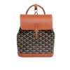 GOYARD ALPHI MINI BACKPACK BLACK AND TAN 19CM ALPIN2MINTY33CL33P