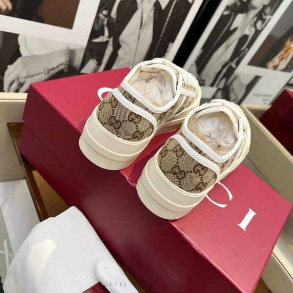 GUCCI WOMEN CHUNKY SNEAKER BEIGE AND BROWN 831825 20Q20 9745