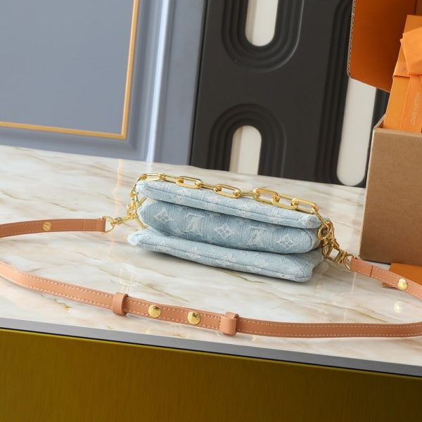 LOUIS VUITTON COUSSIN BB SKY BLUE DENIM 21CM M11401