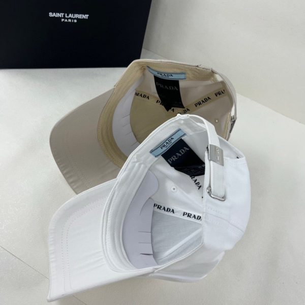 PRADA DRILL BASEBALL CAP BEIGE