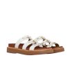 CELINE TIPPI SLIDE IN LEATHER WHITE 357283767C 01BC