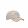 PRADA DRILL BASEBALL CAP BEIGE