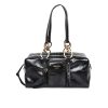 PRADA DANGLE MEDIUM LEATHER TOP HANDLE BAG BLACK 29CM 1BB138 2CYR F0002 V OOO