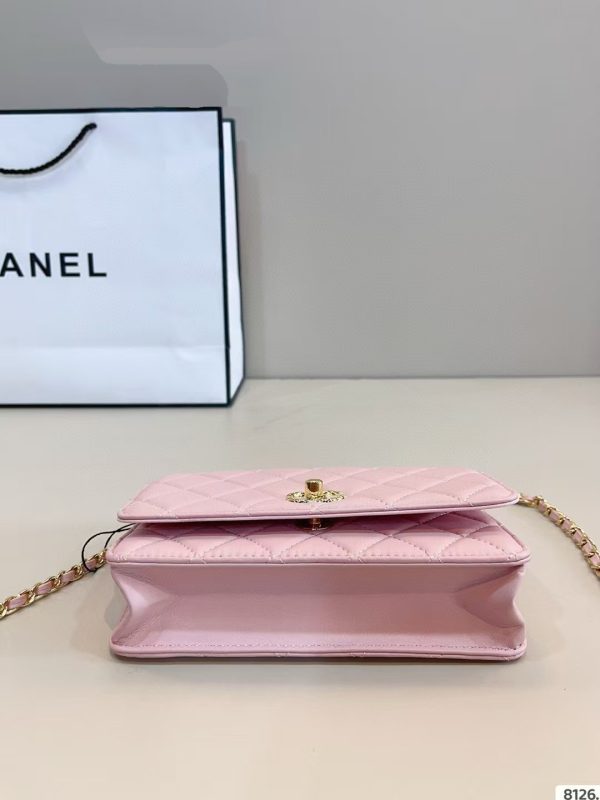 Chanel Gold CC Logo Grained Bag