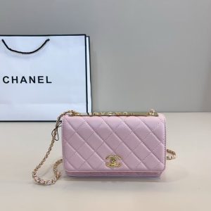 Chanel Gold CC Logo Grained Bag