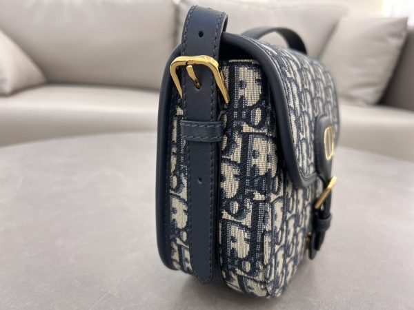 Christian Dior Oblique Shoulder Bag Navy