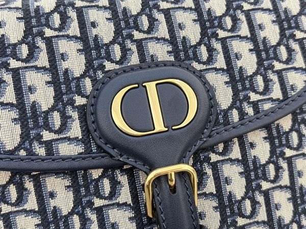 Christian Dior Oblique Shoulder Bag Navy