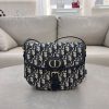 Christian Dior Oblique Shoulder Bag Navy