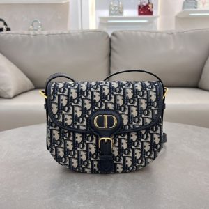 Christian Dior Oblique Shoulder Bag Navy