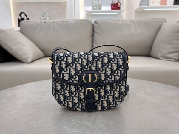 Christian Dior Oblique Shoulder Bag Navy