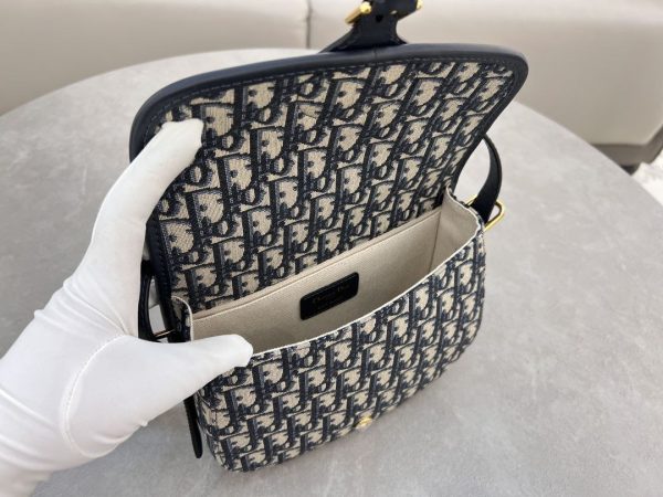 Christian Dior Oblique Shoulder Bag Navy