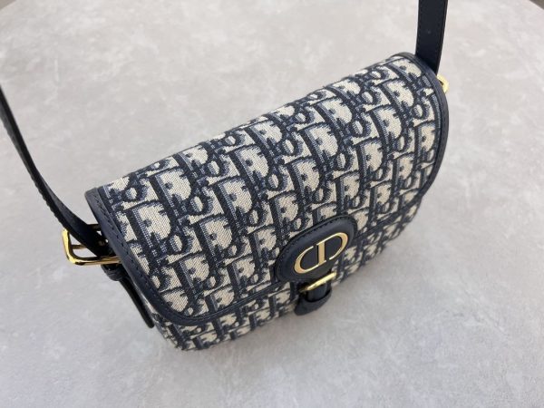 Christian Dior Oblique Shoulder Bag Navy