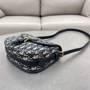 Christian Dior Oblique Shoulder Bag Navy