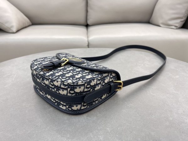 Christian Dior Oblique Shoulder Bag Navy