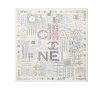 CHANEL SQUARE SCARF SILK TWILL MULTICOLOR IN WHITE 90CM