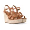 LV ISOLA WEDGE SANDAL COGNAC 1ACI7N