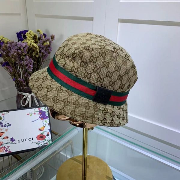 SUMMER SET: GUCCI OPHIDIA SMALL TOTE BAG BEIGE AND EBONY GG 25CM & GG SSIMA SOFT WEB FEDORA HAT BEIGE