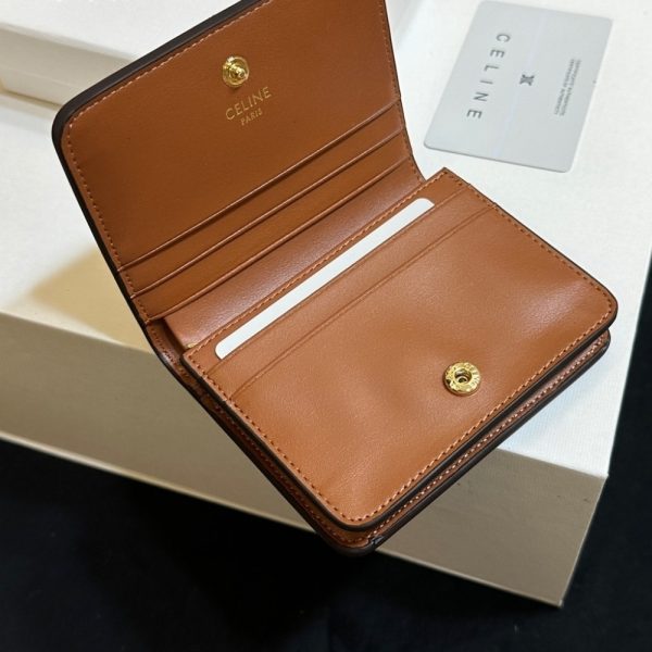 SUMMER SET: CELINE CLASSIQUE TRIOMPHE BAG IN TAN & SMALL TRIOMPHE CANVAS TAN WALLET