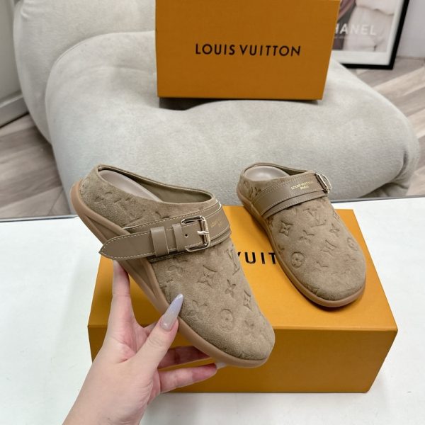 LOUIS VUITTON TO GO FLAT COMFORT CLOG HAZELNUT BROWN 1AHLVS