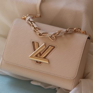 LOUIS VUITTON TWIST PM BAG PINK 23CM