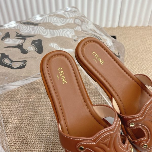 CELINE MARINA MULE BROWN 364783767C 04LU