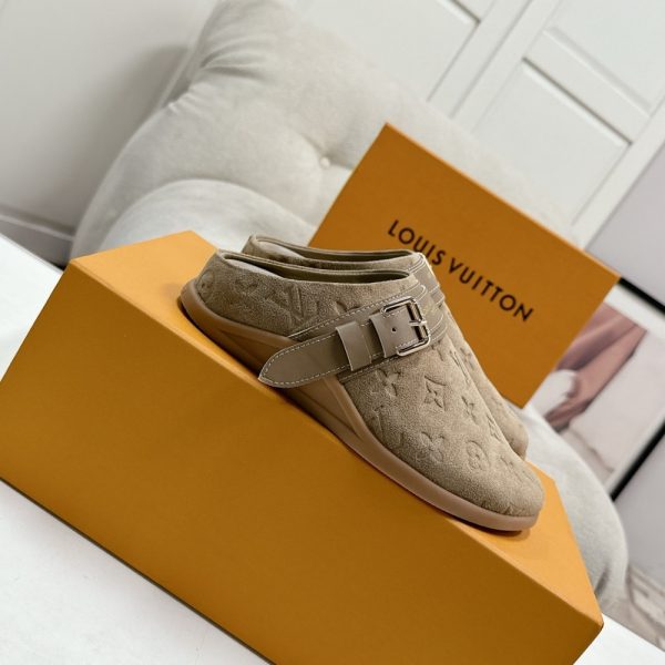 LOUIS VUITTON TO GO FLAT COMFORT CLOG HAZELNUT BROWN 1AHLVS