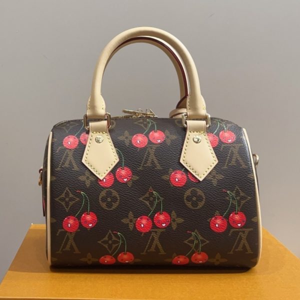 LOUIS VUITTON X TAKASHI MURAKAMI SPEEDY BANDOULIÈRE 20 BROWN 20CM M13094