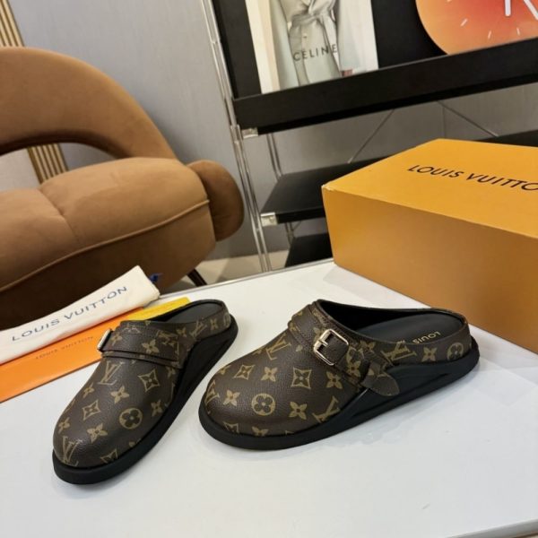LOUIS VUITTON TO GO FLAT COMFORT CLOG CACAO BROWN 1AHMH5