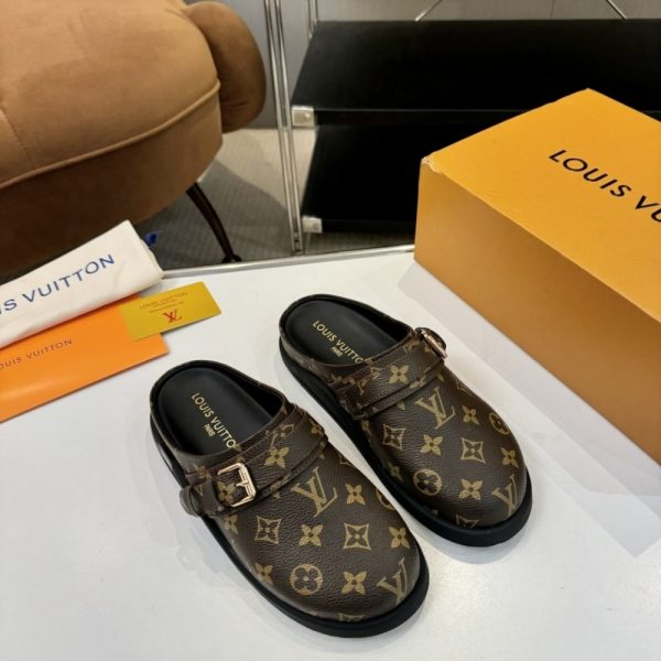 LOUIS VUITTON TO GO FLAT COMFORT CLOG CACAO BROWN 1AHMH5