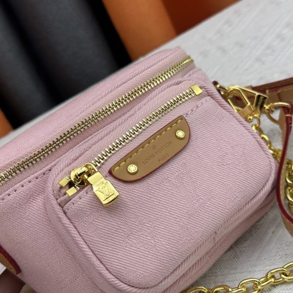 LOUIS VUITTON MINI BUMBAG WASHED PINK 17CM