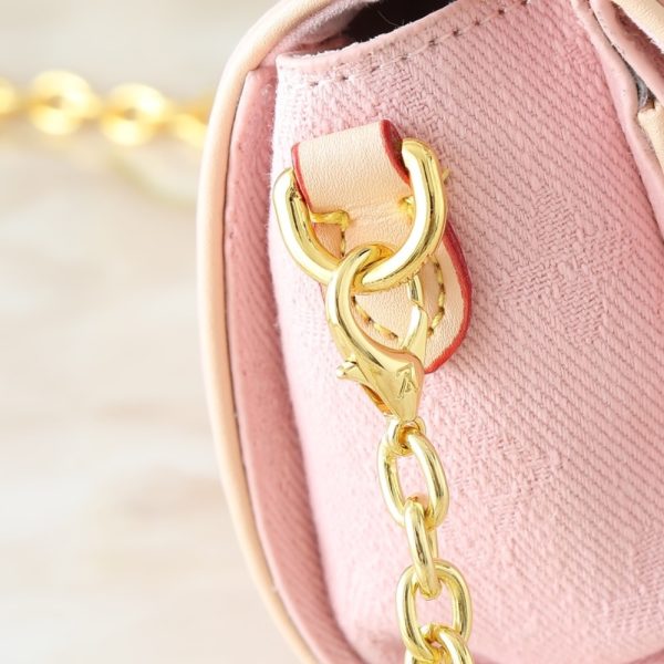 LOUIS VUITTON POCHETTE CAMILLE WASHED PINK 20CM