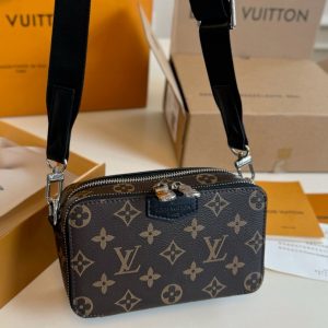 LOUIS VUITTON ALPHA WEARABLE WALLET BROWN 18CM M81260