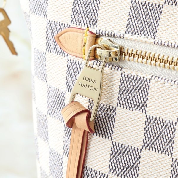 LOUIS VUITTON LENA PM BAG DAMIER AZUR WHITE 35CM