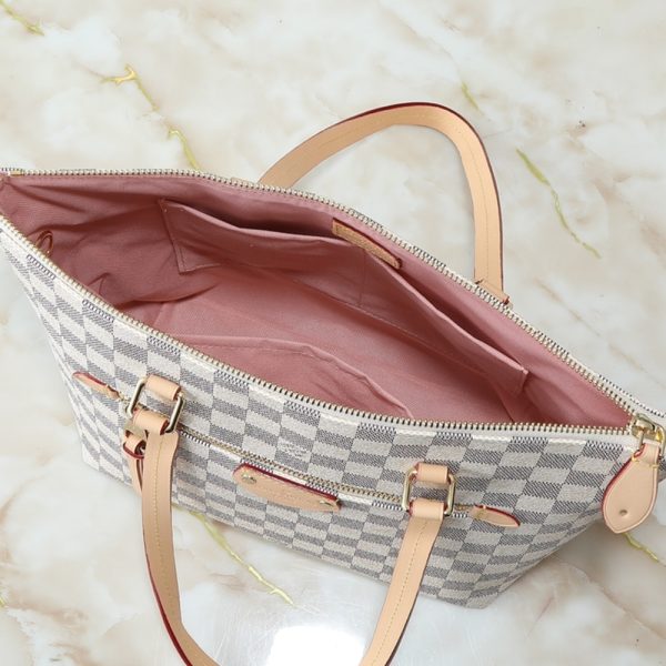 LOUIS VUITTON LENA PM BAG DAMIER AZUR WHITE 35CM