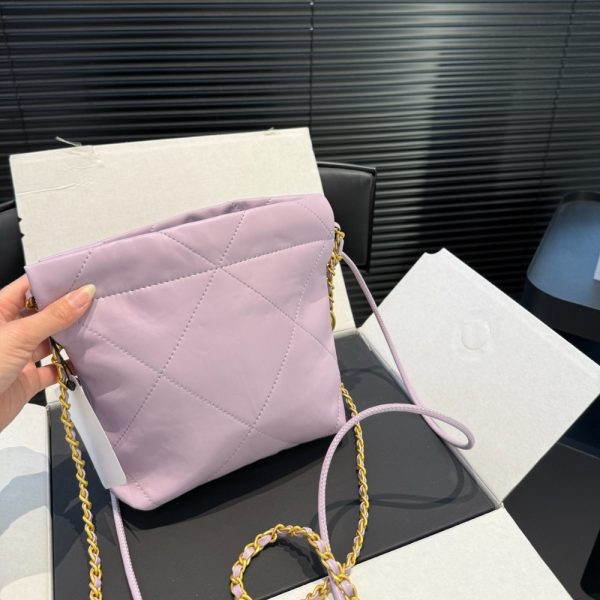 CHANEL 22 MINI HANDBAG LIGHT PINK 23CM AS3980 B08037 NY558