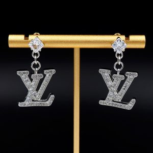 LOUIS VUITTON LADY LV OHRRINGE PALLADIUM M02513
