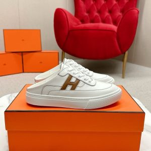 HERMES KEEP SNEAKER BLANC AND NATURAL H251913ZHA3415