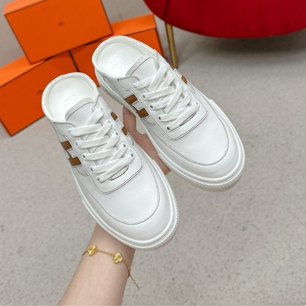 HERMES KEEP SNEAKER BLANC AND NATURAL H251913ZHA3415