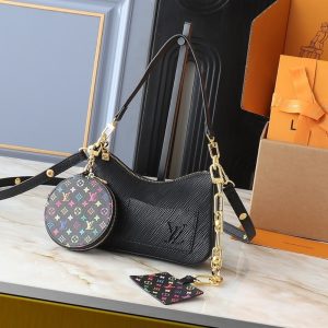 SUMMER SET: LOUIS VUITTON X MURAKAMI MARELLINI BAG BLACK & MONOGRAM MULTICOLOR BLACK