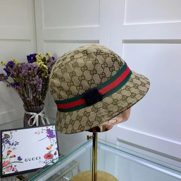 SUMMER SET: GUCCI OPHIDIA SMALL TOTE BAG BEIGE AND EBONY GG 25CM & GG SSIMA SOFT WEB FEDORA HAT BEIGE
