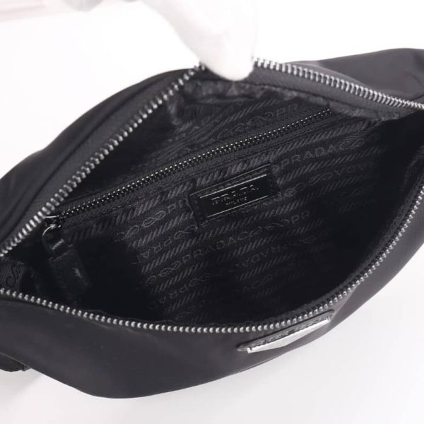 PRADA NYLON BELT BAG BLACK 30CM